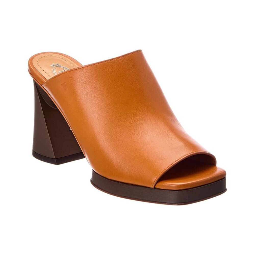 Tod's 90 Leather Sandal, Brown
